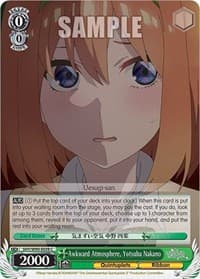 Awkward Atmosphere, Yotsuba Nakano - The Quintessential Quintuplets 2 - Weiss Schwarz card
