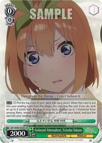 Awkward Atmosphere, Yotsuba Nakano (SR) - The Quintessential Quintuplets 2 - Weiss Schwarz card
