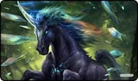 GamerMats Playmat - Prismatic Unicorn (Premium Black Stitched) - GamerMats Playmats - Playmats card