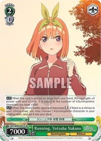 Running, Yotsuba Nakano (SR) - The Quintessential Quintuplets 2 - Weiss Schwarz card