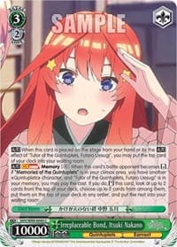 Irreplaceable Bond, Itsuki Nakano - The Quintessential Quintuplets 2 - Weiss Schwarz card