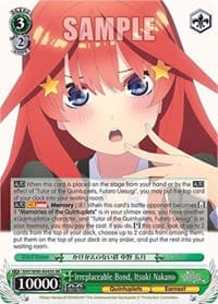 Irreplaceable Bond, Itsuki Nakano (SR) - The Quintessential Quintuplets 2 - Weiss Schwarz card