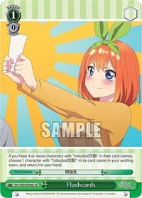 Flashcards (SR) - The Quintessential Quintuplets 2 - Weiss Schwarz card