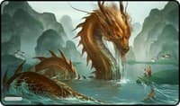 GamerMats Playmat - Noble Serpent (Premium White Stitched) - GamerMats Playmats - Playmats card