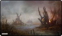 GamerMats Playmat - Magic Swamp (Premium White Stitched) - GamerMats Playmats - Playmats card