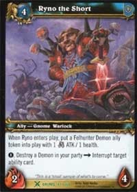 Ryno the Short - Drums of War - WoW card
