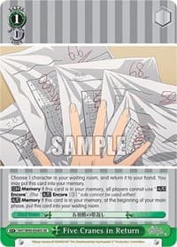 Five Cranes in Return (SR) - The Quintessential Quintuplets 2 - Weiss Schwarz card