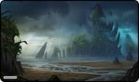 GamerMats Playmat - Magic Island (Premium Black Stitched) - GamerMats Playmats - Playmats card