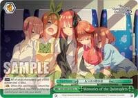 Memories of the Quintuplets - The Quintessential Quintuplets 2 - Weiss Schwarz card