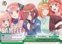 Memories of the Quintuplets (RRR) - The Quintessential Quintuplets 2 - Weiss Schwarz card