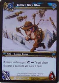 Tinker Bixy Blue - Drums of War - WoW card