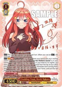 Budding Trust, Itsuki Nakano (SSP) - The Quintessential Quintuplets 2 - Weiss Schwarz card