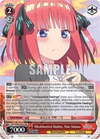 Wholehearted Maiden, Nino Nakano - The Quintessential Quintuplets 2 - Weiss Schwarz card