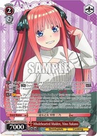 Wholehearted Maiden, Nino Nakano (OFR) - The Quintessential Quintuplets 2 - Weiss Schwarz card