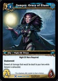 Zempre, Grace of Elune - Drums of War - WoW card