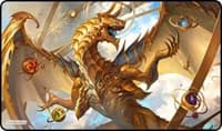 GamerMats Playmat - Elder Artifact Dragon (Premium Black Stitched) - GamerMats Playmats - Playmats card