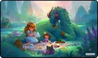 GamerMats Playmat - Dragon Tea Party (Premium Black Stitched) - GamerMats Playmats - Playmats card