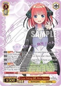 Love Taking Off, Nino Nakano (SSP) - The Quintessential Quintuplets 2 - Weiss Schwarz card
