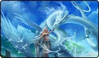 GamerMats Playmat - Dragon Princess of the Light (Premium White Stitched) - GamerMats Playmats - Playmats card