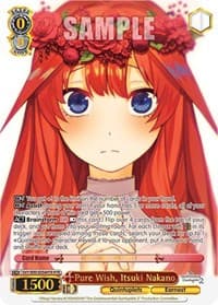 Pure Wish, Itsuki Nakano (HYR) - The Quintessential Quintuplets 2 - Weiss Schwarz card