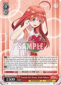 Towards Her Dream, Itsuki Nakano (SR) - The Quintessential Quintuplets 2 - Weiss Schwarz card