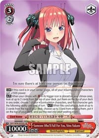 Someone Who'll Fall For You, Nino Nakano (SR) - The Quintessential Quintuplets 2 - Weiss Schwarz card