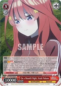 On a Moonlit Night, Itsuki Nakano - The Quintessential Quintuplets 2 - Weiss Schwarz card