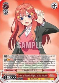 On a Moonlit Night, Itsuki Nakano (SR) - The Quintessential Quintuplets 2 - Weiss Schwarz card