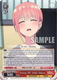 Dozing Off, Ichika Nakano (SR) - The Quintessential Quintuplets 2 - Weiss Schwarz card