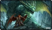 GamerMats Playmat - Denizen of the Forest (Premium Black Stitched) - GamerMats Playmats - Playmats card