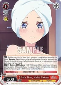 Bath Time, Ichika Nakano - The Quintessential Quintuplets 2 - Weiss Schwarz card
