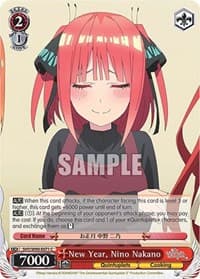 New Year, Nino Nakano - The Quintessential Quintuplets 2 - Weiss Schwarz card