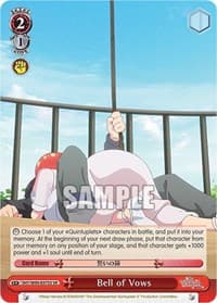 Bell of Vows (SR) - The Quintessential Quintuplets 2 - Weiss Schwarz card
