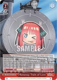 Runaway Train of Love (SR) - The Quintessential Quintuplets 2 - Weiss Schwarz card