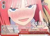 Straightforward Feelings - The Quintessential Quintuplets 2 - Weiss Schwarz card