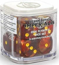 Aeronautica Imperialis - Ork Flyboyz Dicet Set - Warhammer Game Accessories - Warhammer Game Accessories card