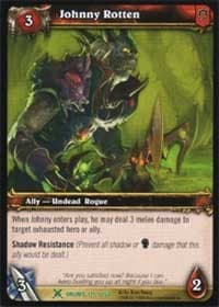 Johnny Rotten - Drums of War - WoW card