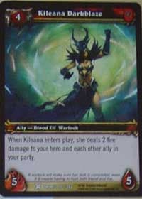 Kileana Darkblaze - Drums of War - WoW card