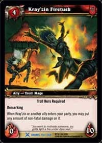 Kray'zin Firetusk - Drums of War - WoW card