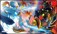 GamerMats Playmat - Light vs Dark (Premium Black Stitched) - GamerMats Playmats - Playmats card