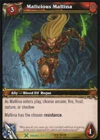 Malicious Mallina - Drums of War - WoW card