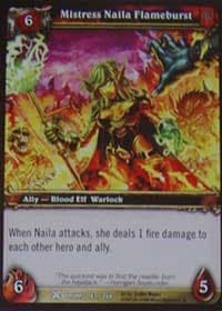 Mistress Naila Flameburst - Drums of War - WoW card