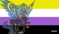 GamerMats Playmat - Non-Binary Unicorn Flag - GamerMats Playmats - Playmats card