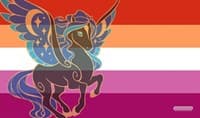GamerMats Playmat - Lesbian Pride Unicorn Flag - GamerMats Playmats - Playmats card