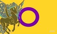 GamerMats Playmat - Intersex Unicorn Flag (Premium White Stitched) - GamerMats Playmats - Playmats card