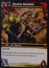 Munkin Blackfist - Drums of War - WoW card