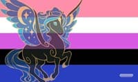 GamerMats Playmat - Genderfluid Unicorn Flag - GamerMats Playmats - Playmats card