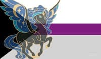 GamerMats Playmat - Demisexual Unicorn Flag (Premium White Stitched) - GamerMats Playmats - Playmats card