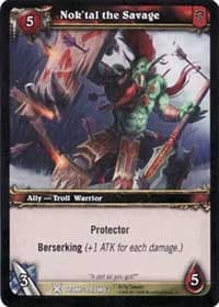 Nok'tal the Savage - Drums of War - WoW card