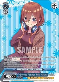 Devoted Feelings, Miku Nakano (OFR) - The Quintessential Quintuplets 2 - Weiss Schwarz card